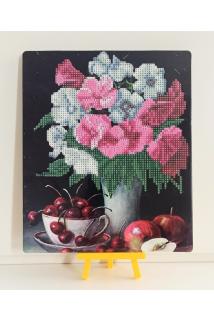 Boncuklu Taşlı Mozaik Elmas Goblen Pano Tablo Resim Puzzle Çocuklar Için 21x25