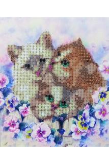 BONCUKLU TAŞLI MOZAİK ELMAS GOBLEN BOYAMA TABLO RESİM PUZZLE DIAMOND PAINTING 21X25 ÇOCUKLAR İÇİN