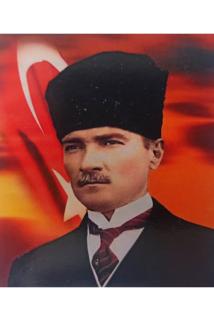 HI STONE BONCUKLU TAŞLI MOZAİK GOBLEN MUSTAFA KEMAL ATATÜRK EBAT:50X40 TAMAMI YUVARLAK BONCUKLU